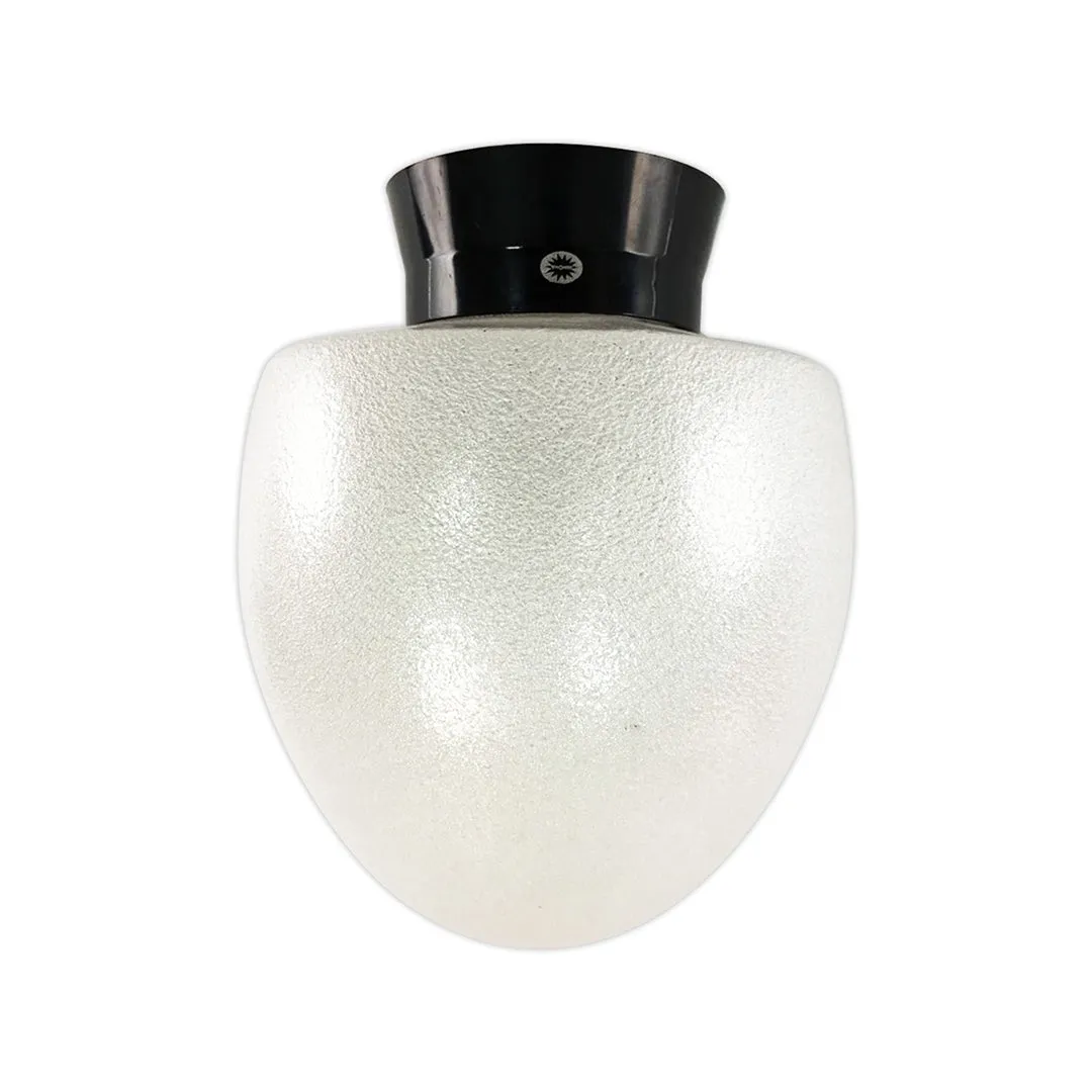 Dome White Tinted Glass Light