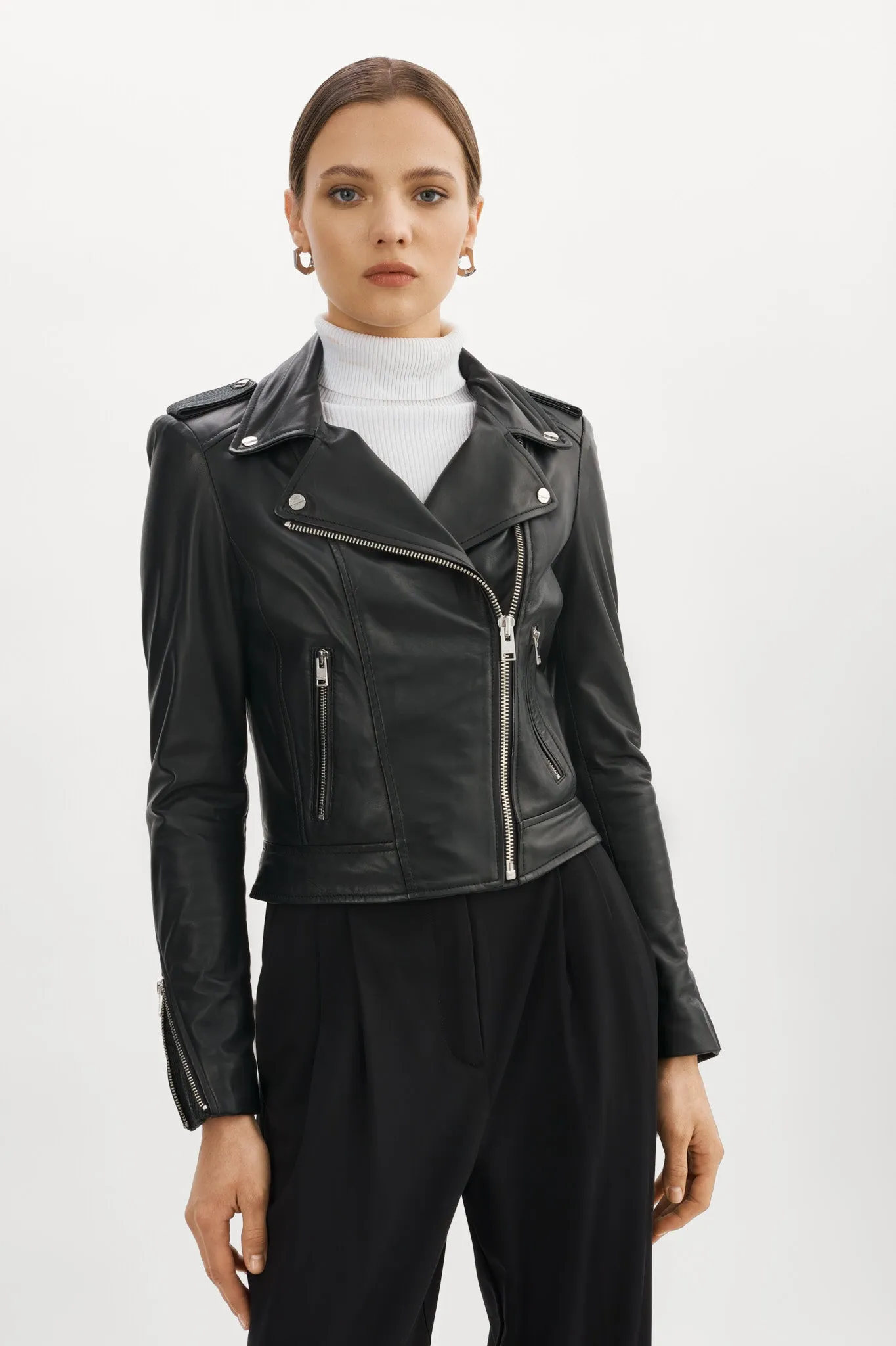 DONNA | Iconic Leather Biker Jacket