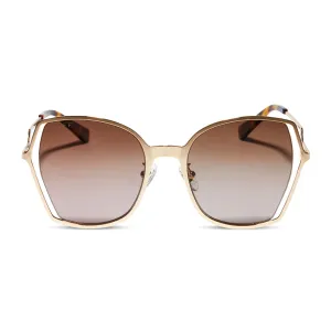 DONNA III - GOLD   BROWN GRADIENT POLARIZED SUNGLASSES