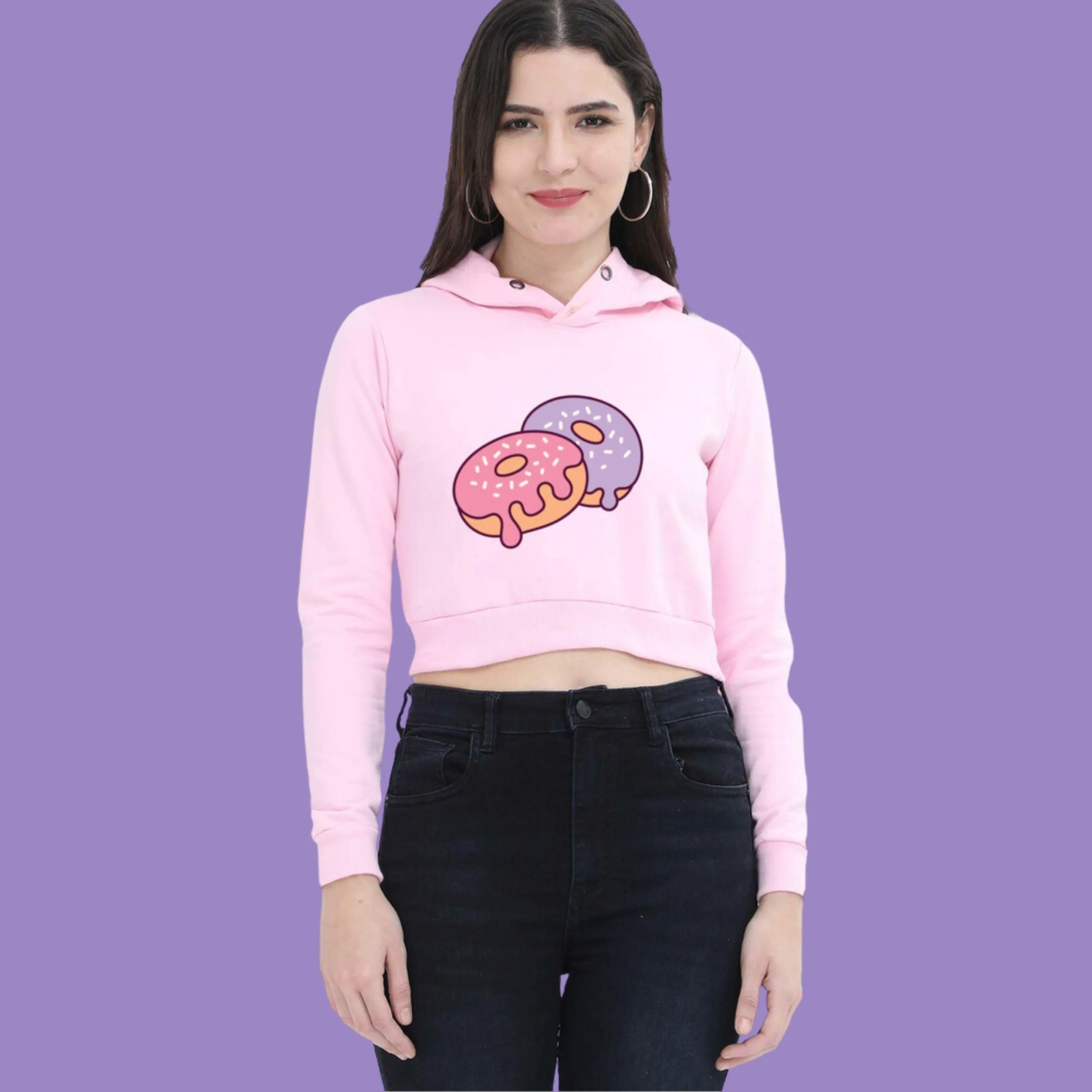 Donuts - Women's Crop Hoodies