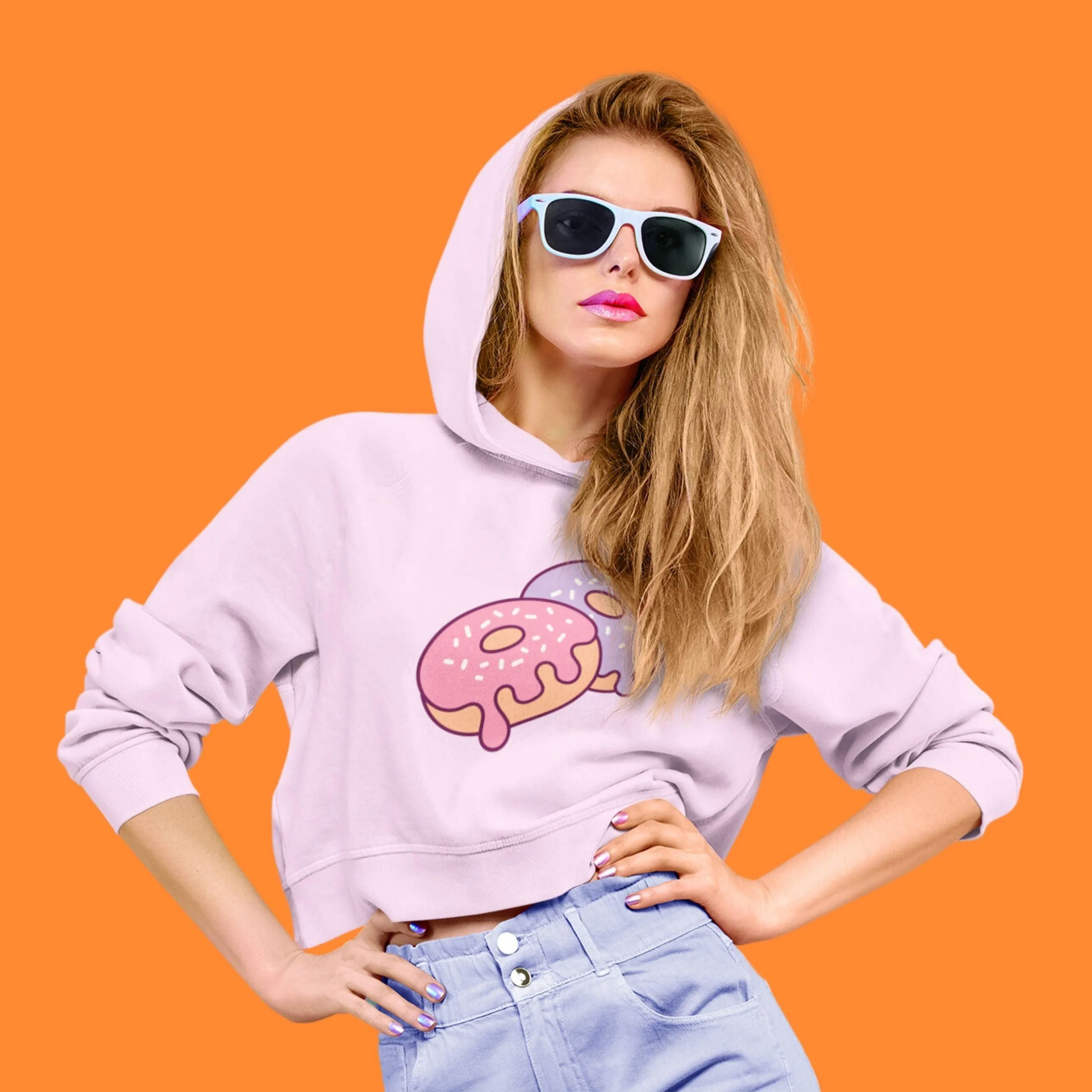 Donuts - Women's Crop Hoodies