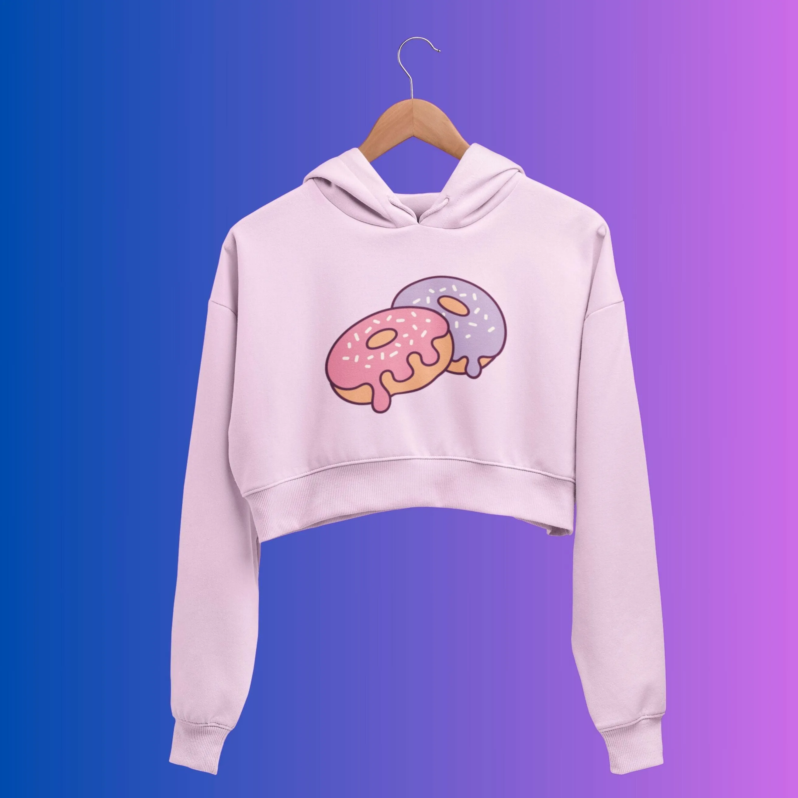 Donuts - Women's Crop Hoodies