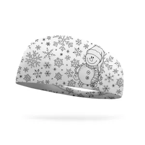 Doodle Snowflake Color Your Own Wicking Headband