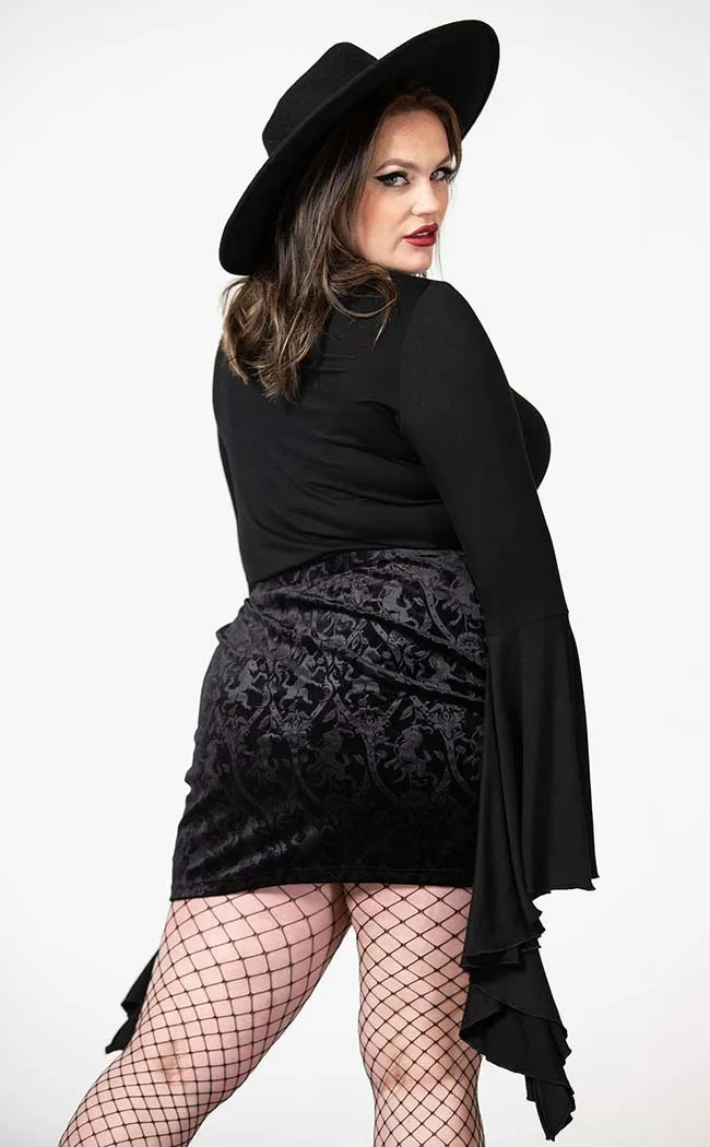 Doom Duchess Skirt | Black [Plus-Size]