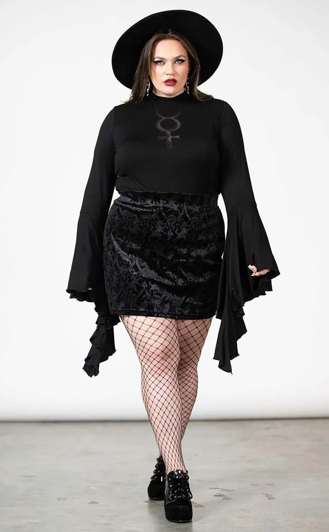 Doom Duchess Skirt | Black [Plus-Size]