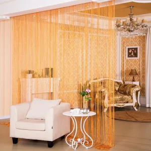 Door Curtain Devider Silver Thread Curtain Partition Curtain Hanging Curtain Window