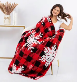 Doorbuster Snowflake Comfy Cloud Soft Blanket