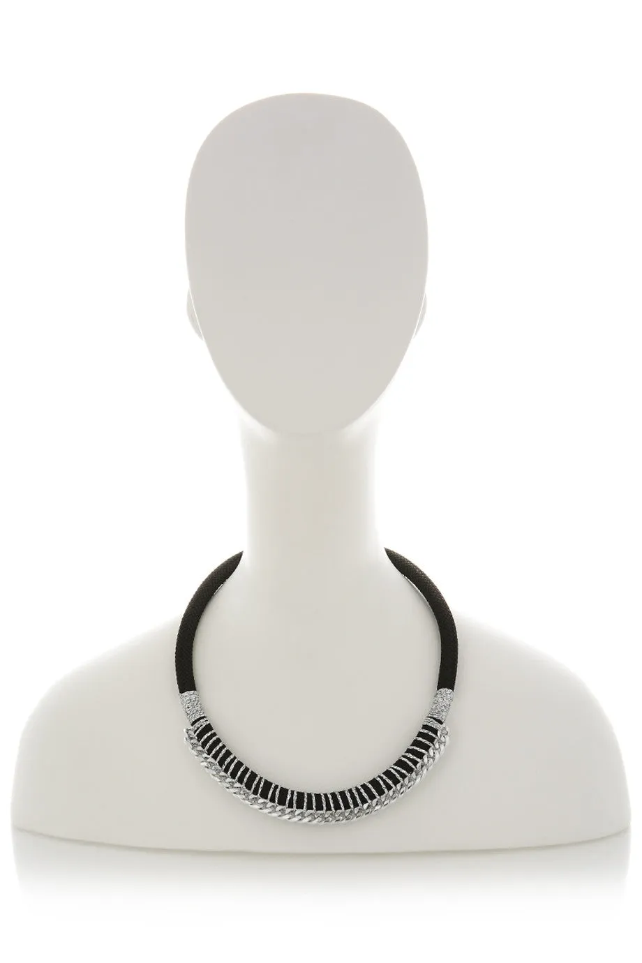 DORIS Black Silver Necklace