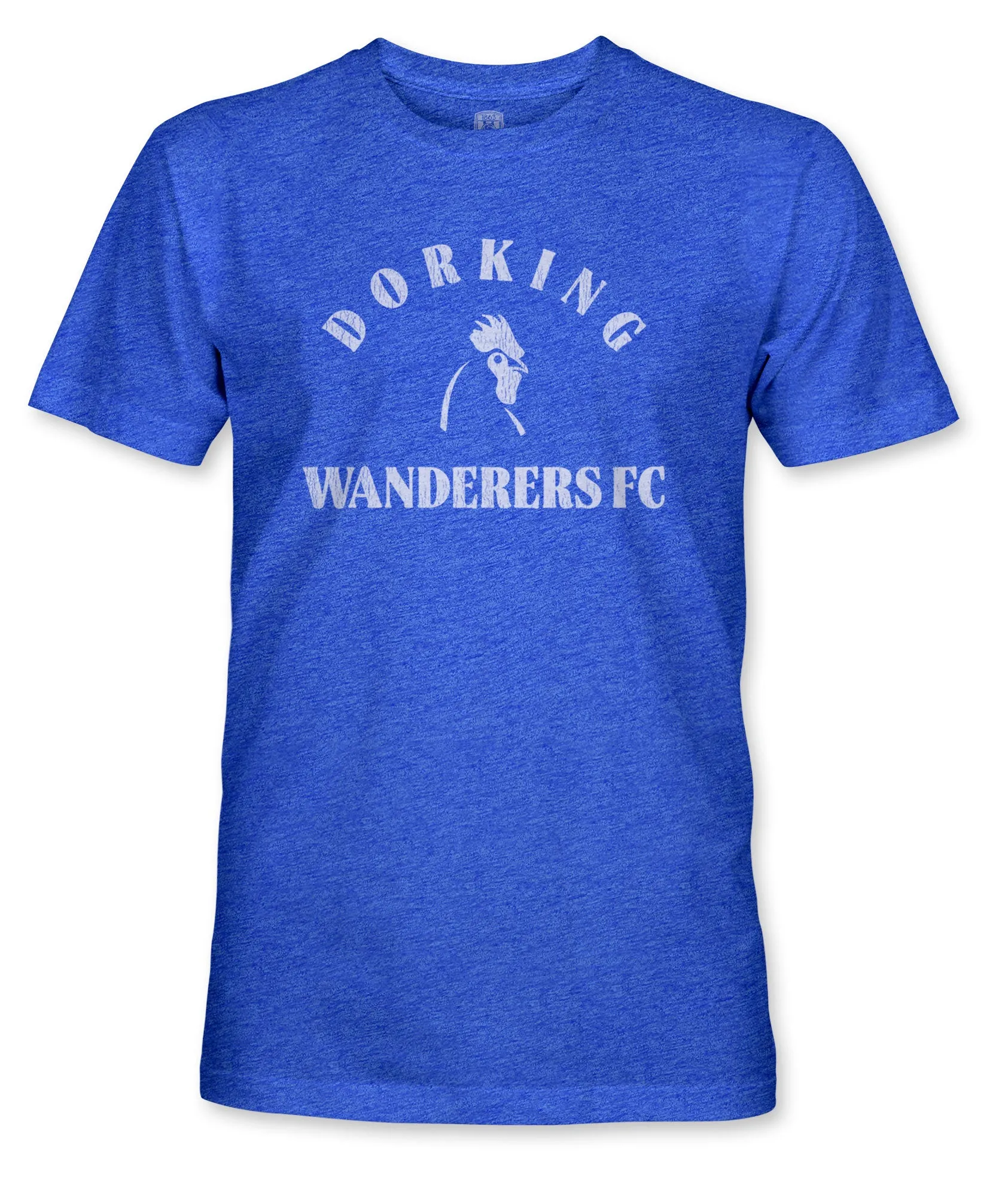 Dorking Wanderers FC Team Arch Vintage Triblend T-Shirt - Royal