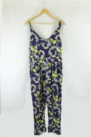 Dororthy Perkins Floral Blue And Yellow Jumpsuit 8