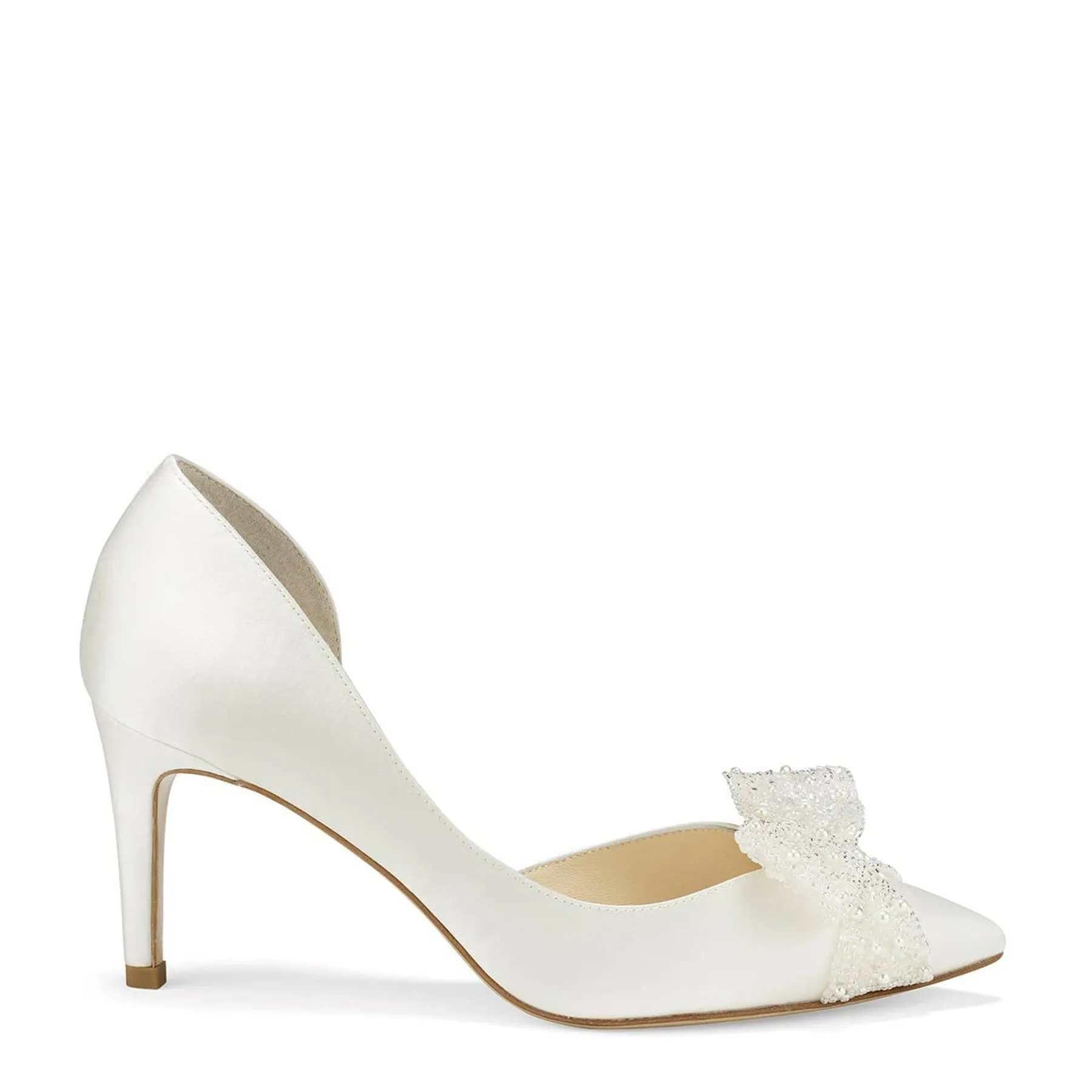 Dorothy - D'Orsay Wedding Bow Pump Shoes