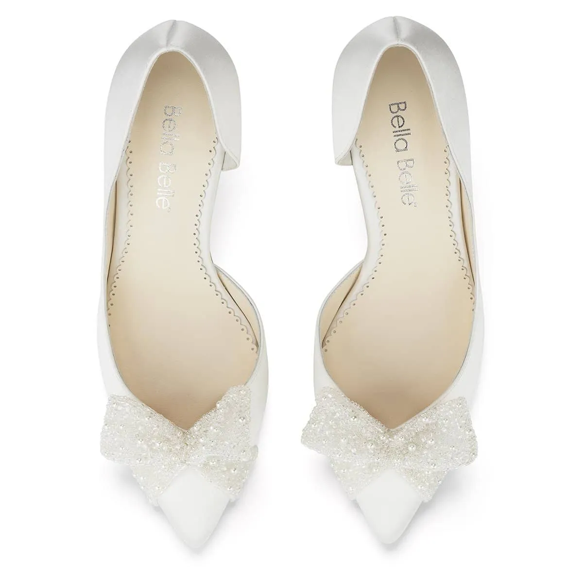 Dorothy - D'Orsay Wedding Bow Pump Shoes