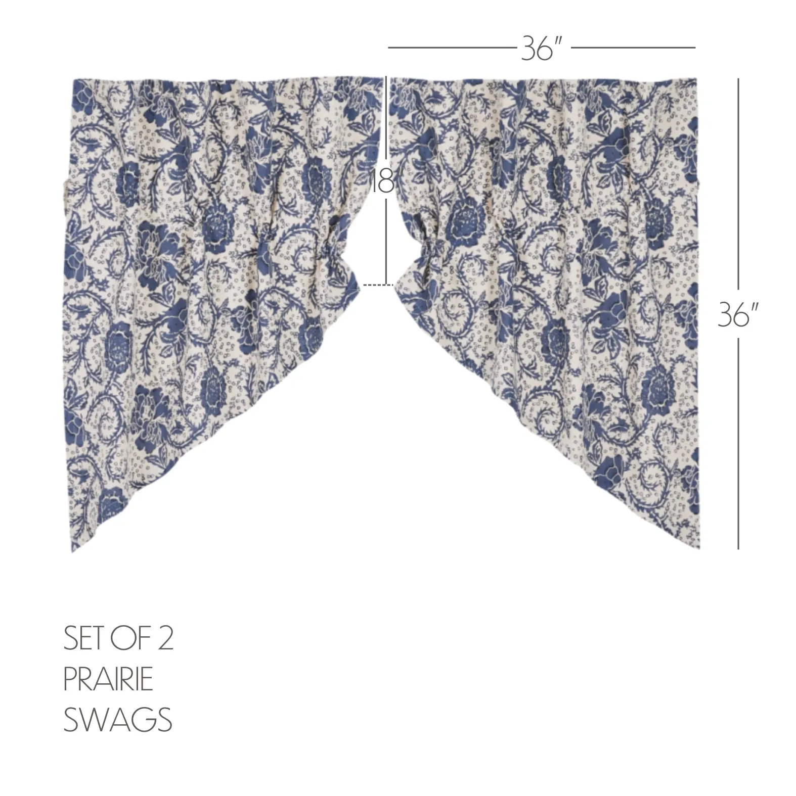 Dorset Floral Swag Set of 2