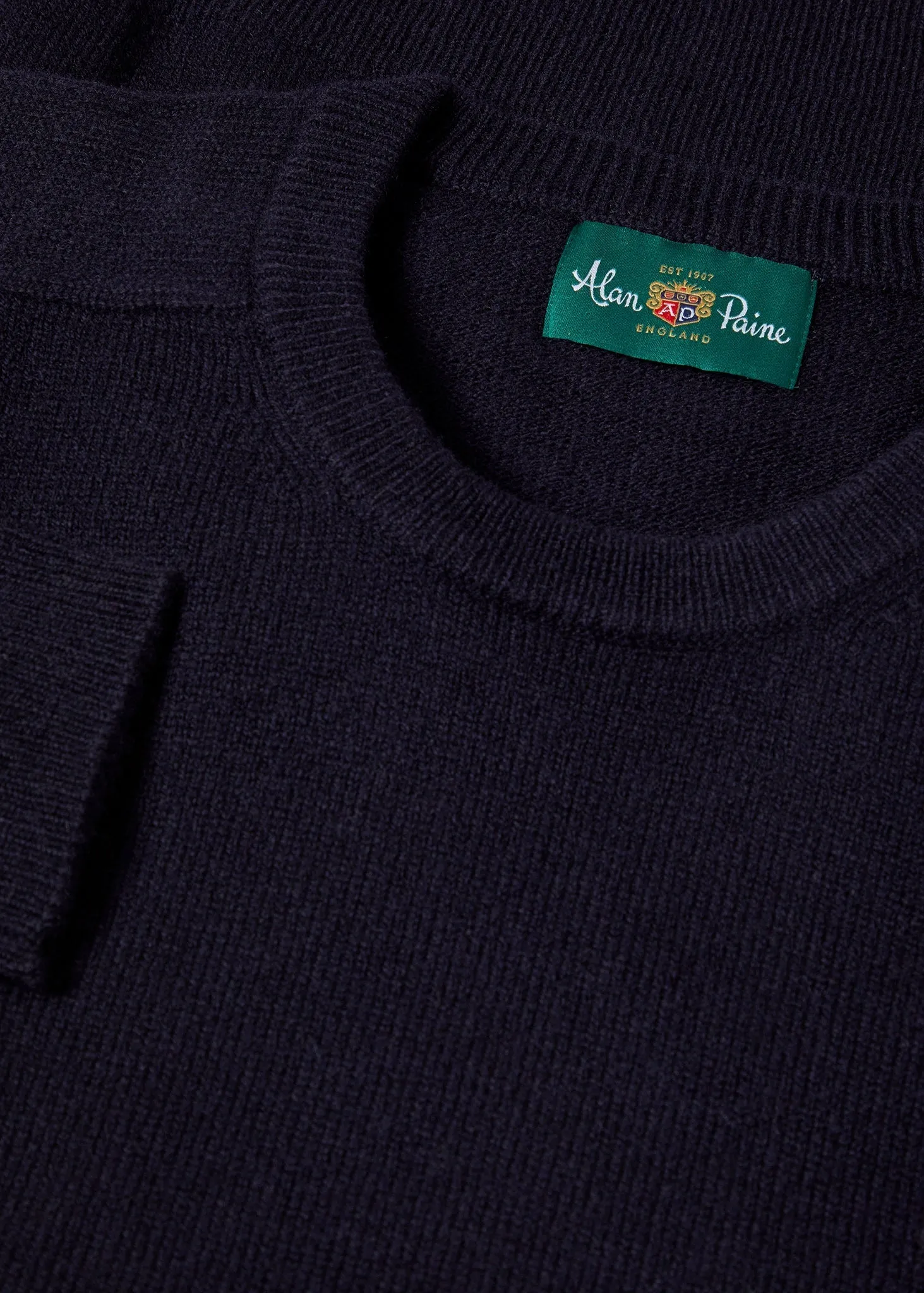 Dorset Men's Lambswool Jumper in Navy - Classic Fit