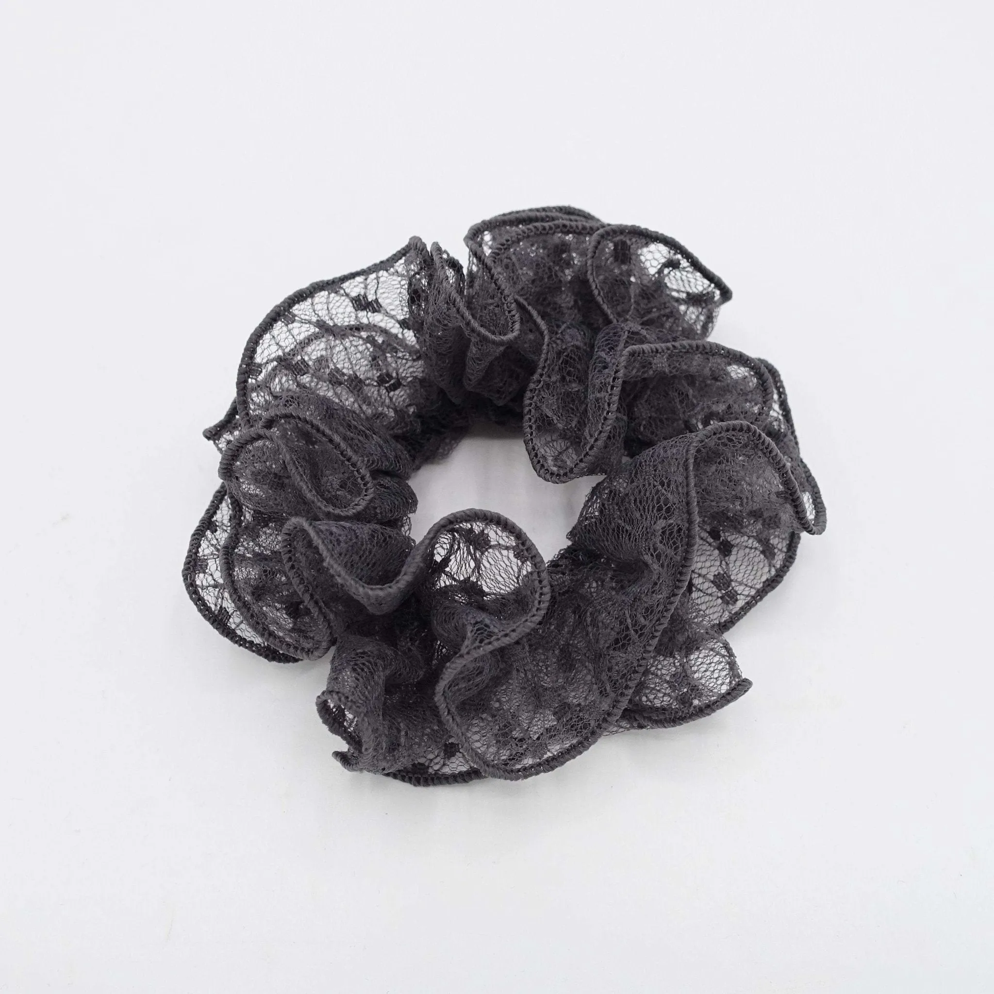 dot diamond lace scrunchies double edge scrunchies hair elastic for women