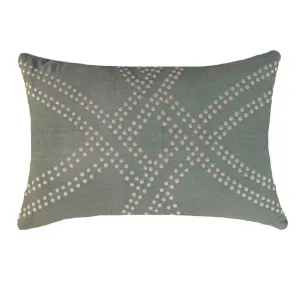 Dot Polar Sage Lumber Cushion 35 x 53 cm