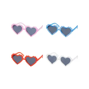 Dotted Heart Frame Sunglasses - Kids