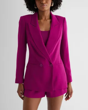 Double Breasted 27" Blazer in Wild Orchid