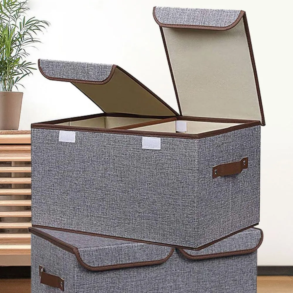 Double Cover Large Clothes Storage Box (16.5'' x 11.8'' x 9.8'')