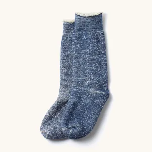 Double Face Crew Socks - Deep Ocean