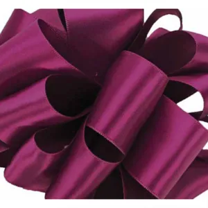 Double Face Satin Purple wine #3, 5/8 in , Sold Per Yard