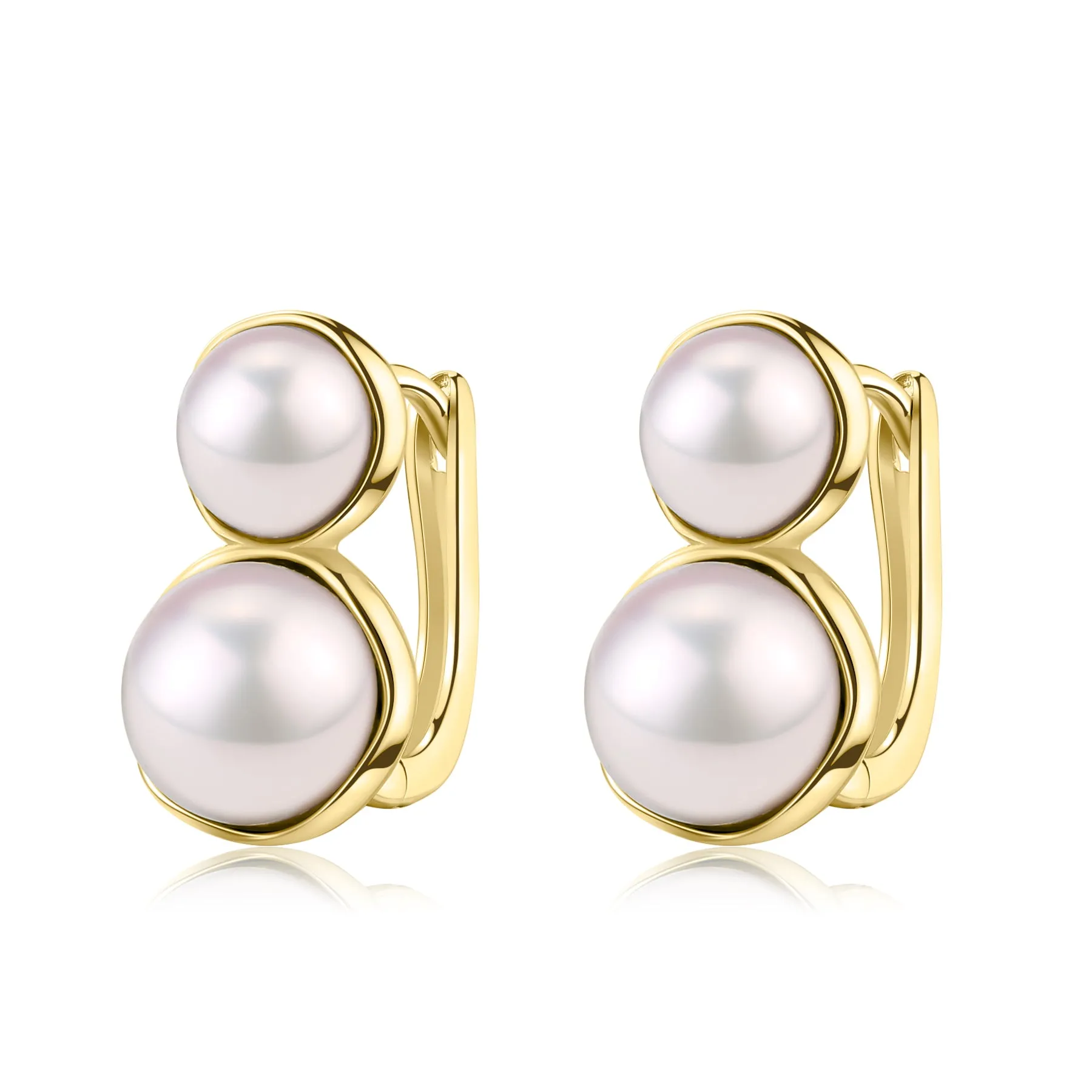 Double Freshwater Pearl & Saskia Earrings