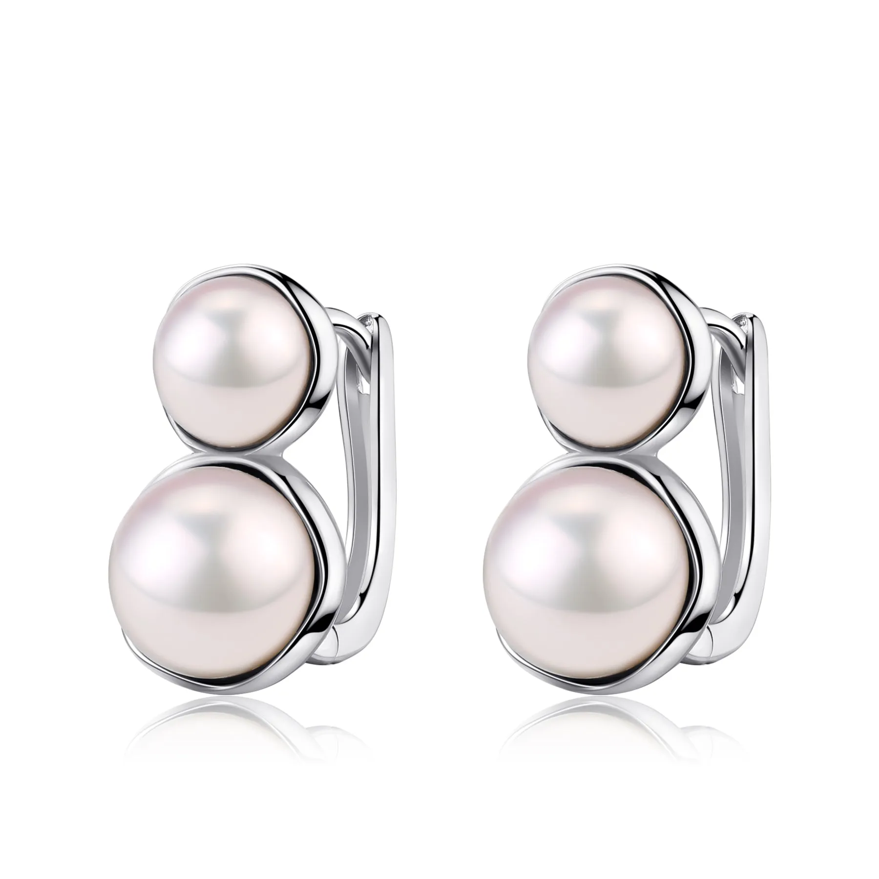 Double Freshwater Pearl & Saskia Earrings