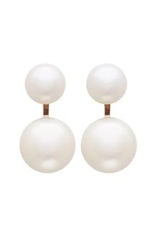 Double Majorca Pearl Two-Way Earrings