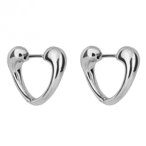 Doughnut Heart Hoop Earrings E6232