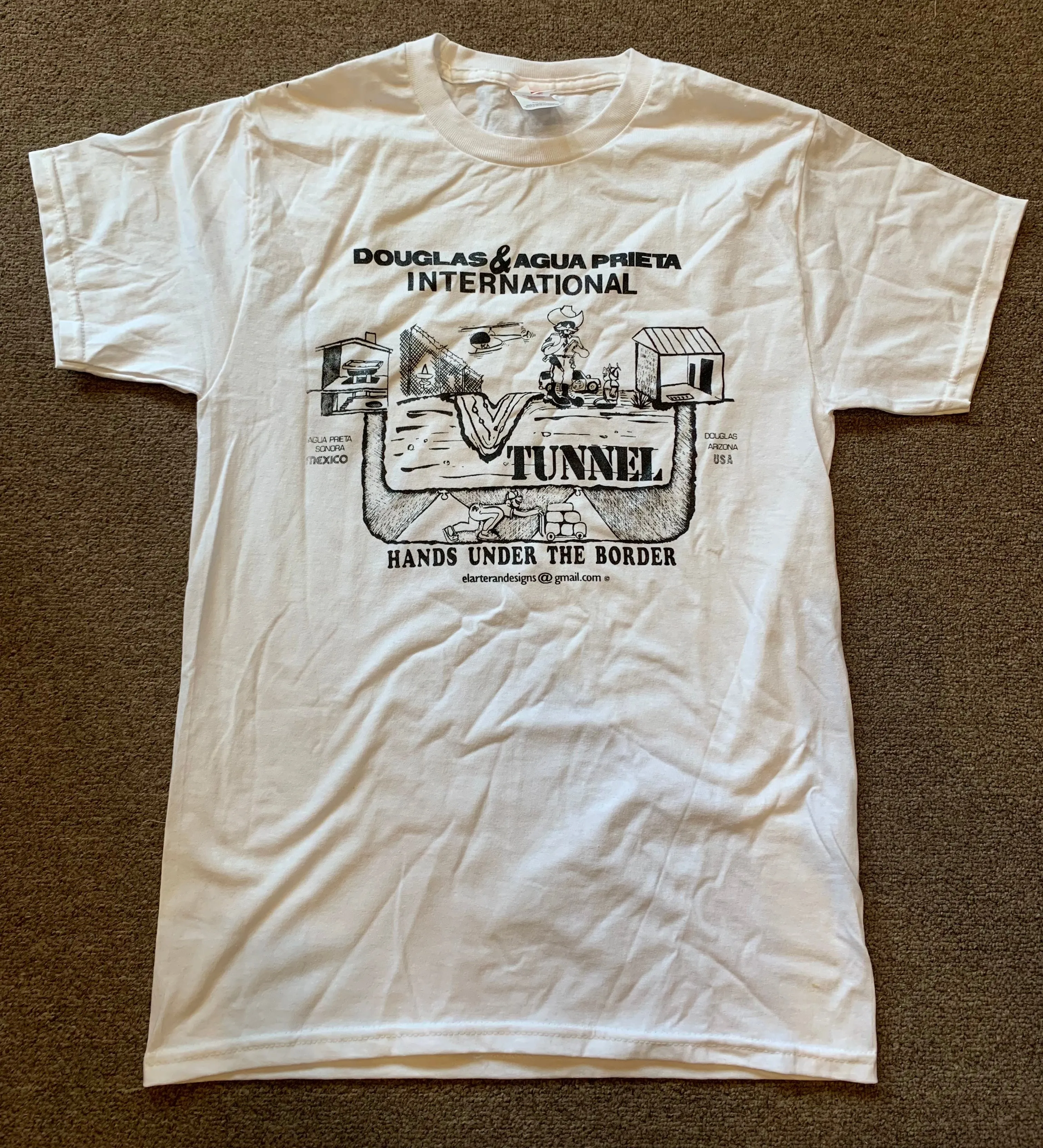 Douglas-Agua Prieta 1990 Drug Tunnel T-Shirt