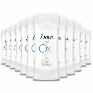 Dove - Deodorant for Women Sensitive, Odour Protection, Safe for Sensitive Skin, Aluminum Free - 2.6 Oz - 12 Pack