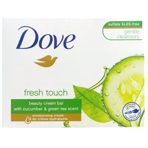 Dove Gentle Fresh Touch Beauty Cream Soap Bar with Cucumber and Green Tea Scent