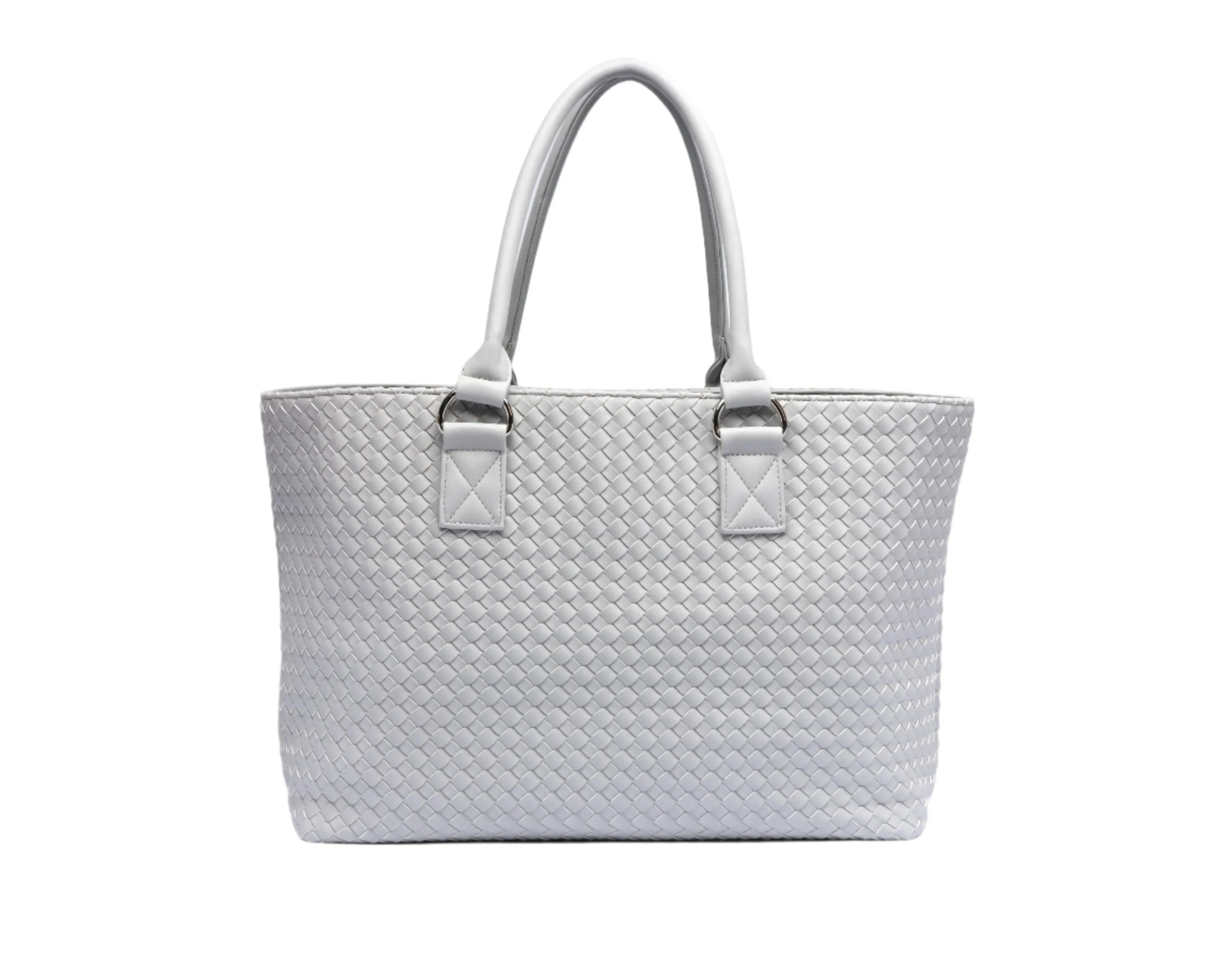 Dove Gray Woven HydroTote®- Vegan leather