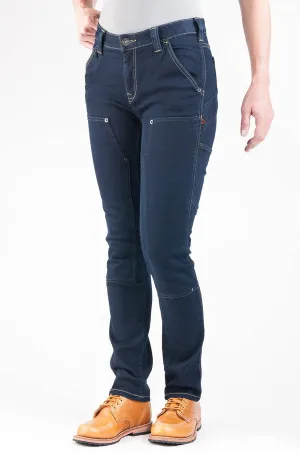 Dovetail Workwear Maven Slim Pant Women's Powerflex Indigo Denim