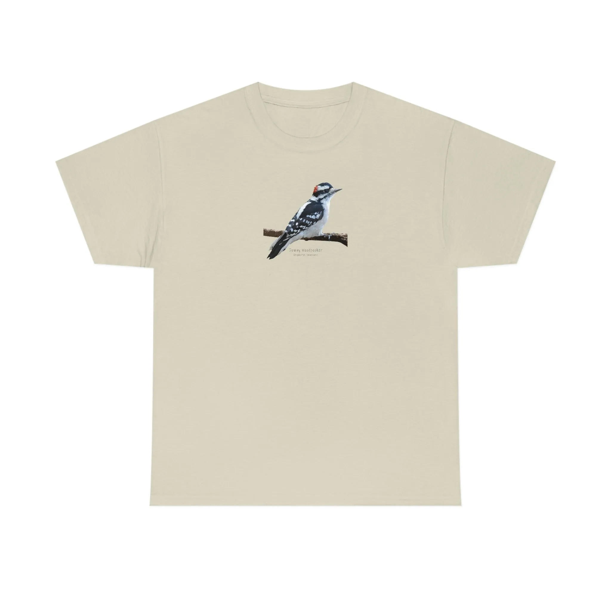 Downy Woodpecker (PS Dry Brush) Heavy Cotton Tee, Birds, Birding, Birder, Bird Watching, Bird Watcher, Birdwatcher Gifts,