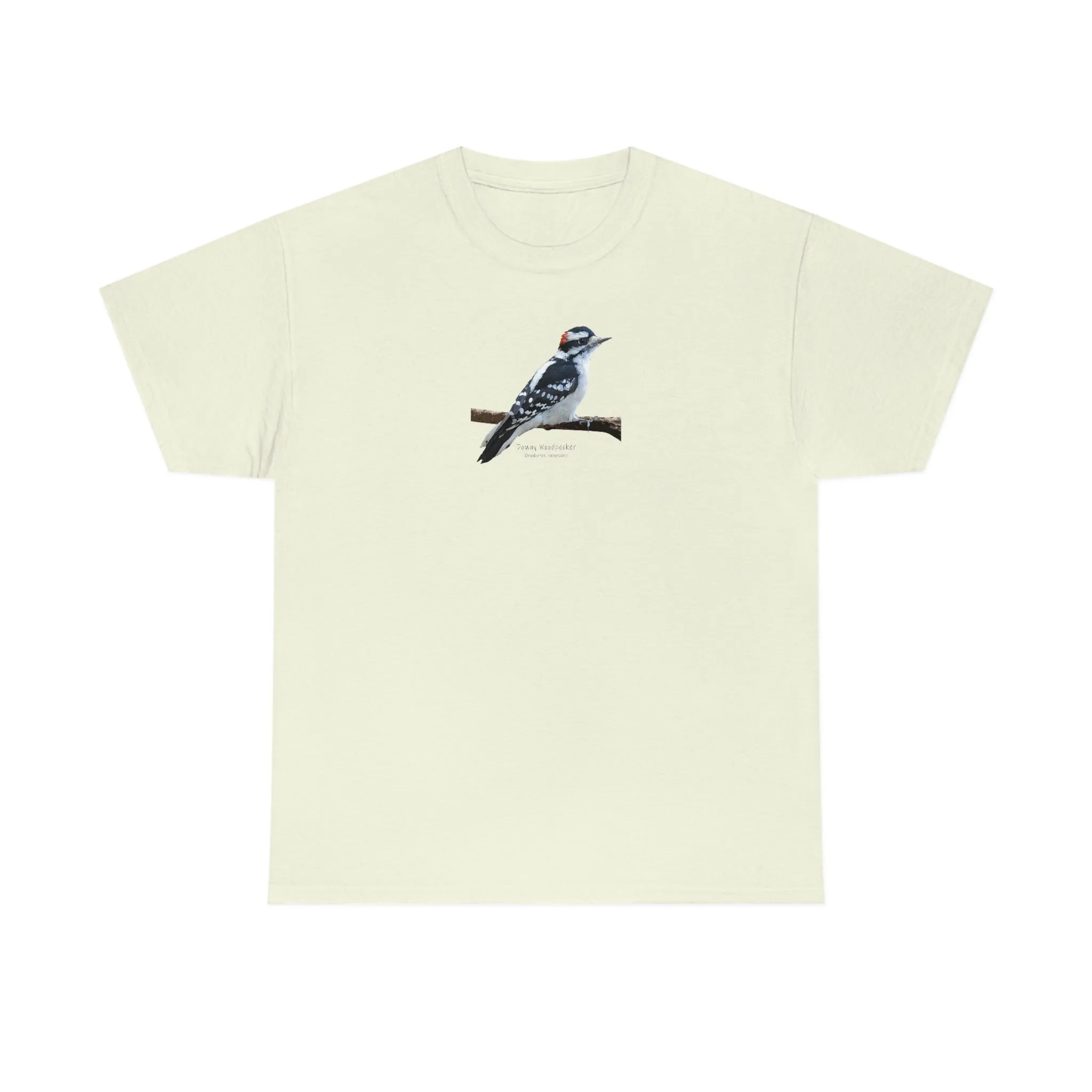 Downy Woodpecker (PS Dry Brush) Heavy Cotton Tee, Birds, Birding, Birder, Bird Watching, Bird Watcher, Birdwatcher Gifts,