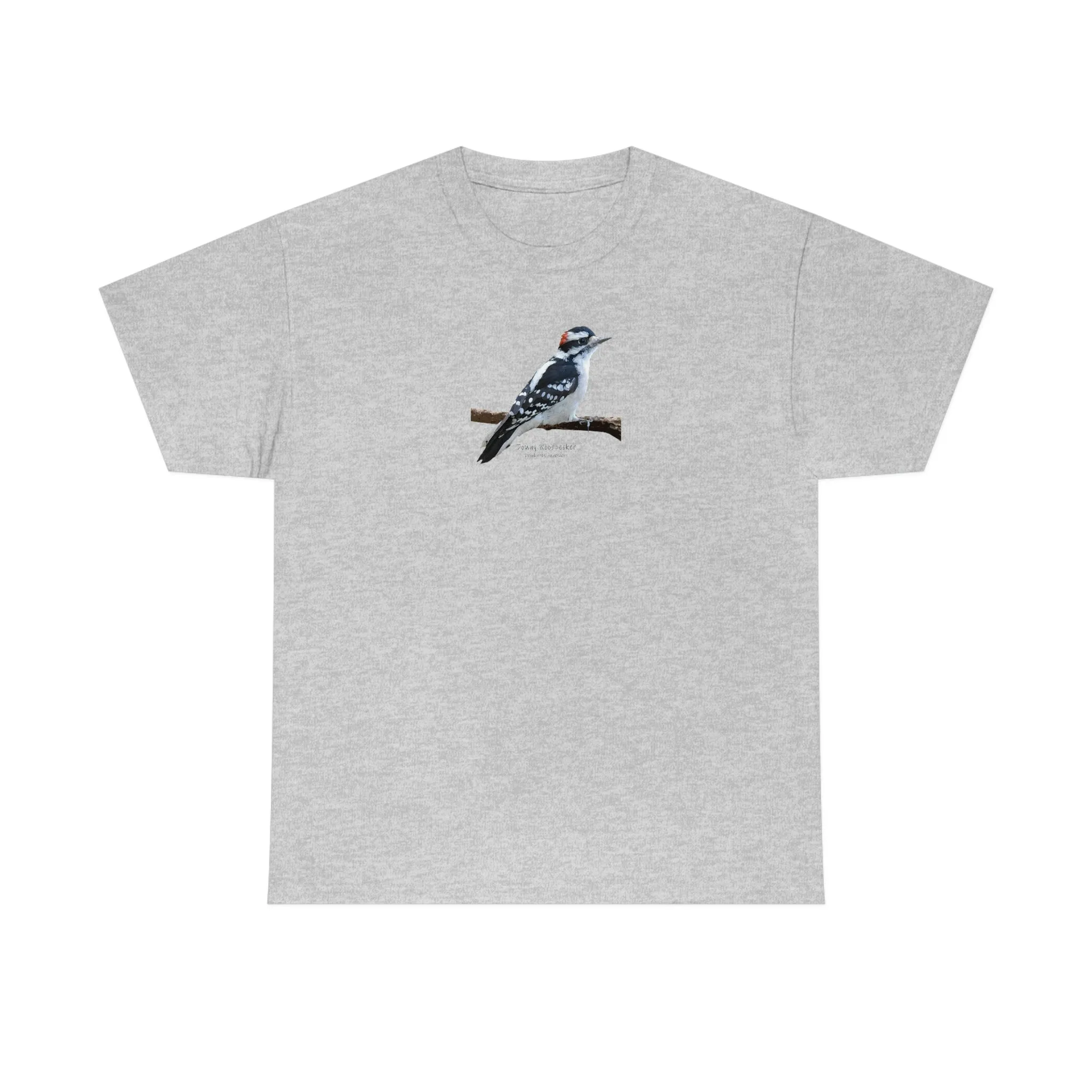 Downy Woodpecker (PS Dry Brush) Heavy Cotton Tee, Birds, Birding, Birder, Bird Watching, Bird Watcher, Birdwatcher Gifts,