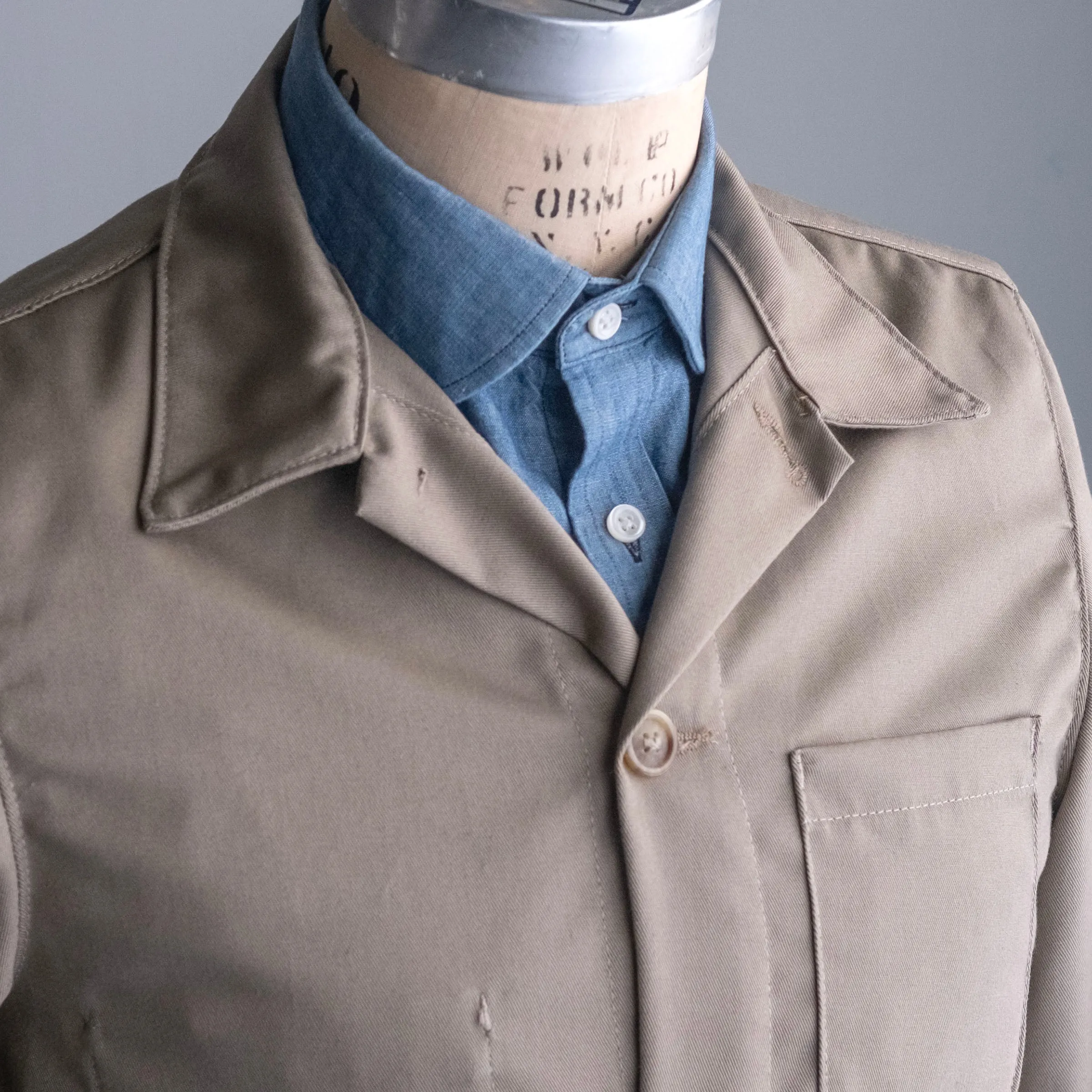 Doyle Jacket Khaki 8oz Cramerton Twill