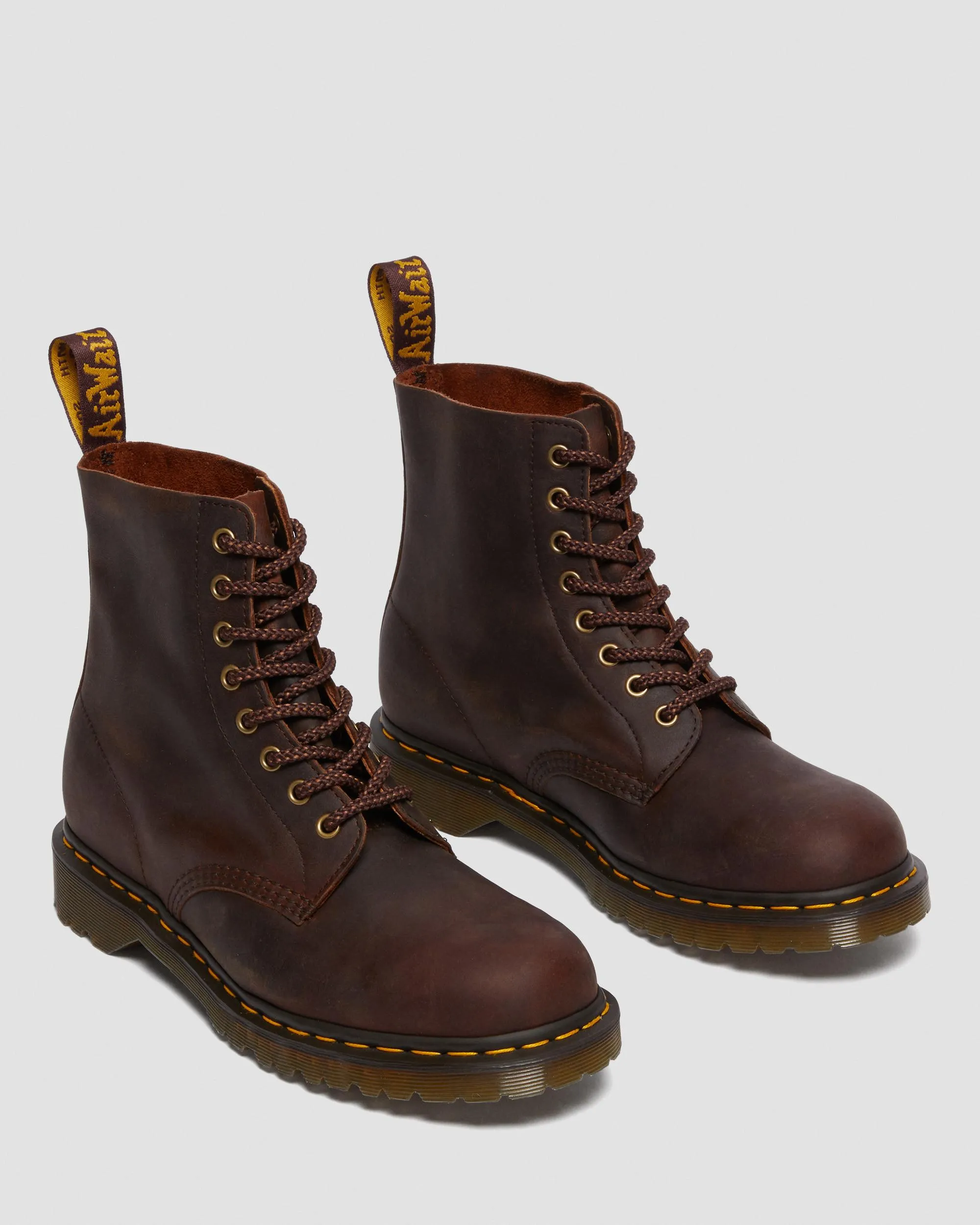 Dr. 1460 Pascal waxed leather lace-up boots. Martens