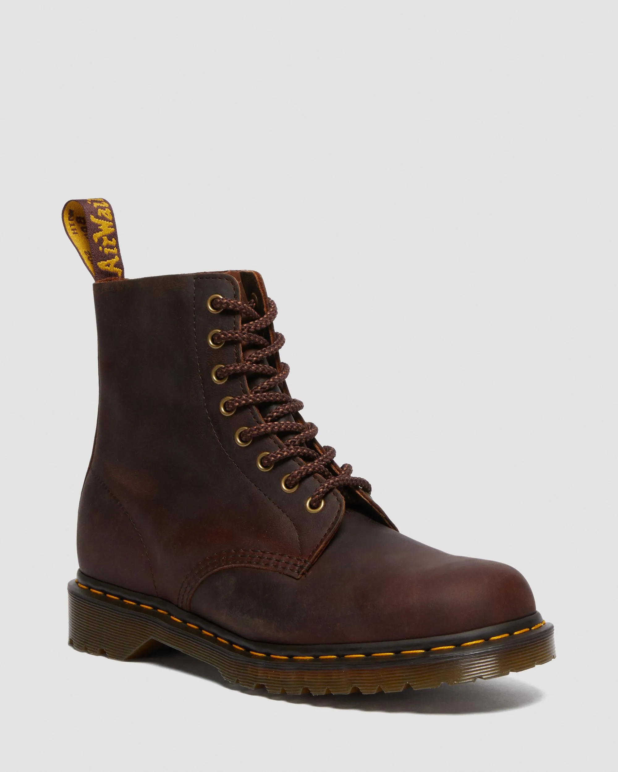 Dr. 1460 Pascal waxed leather lace-up boots. Martens