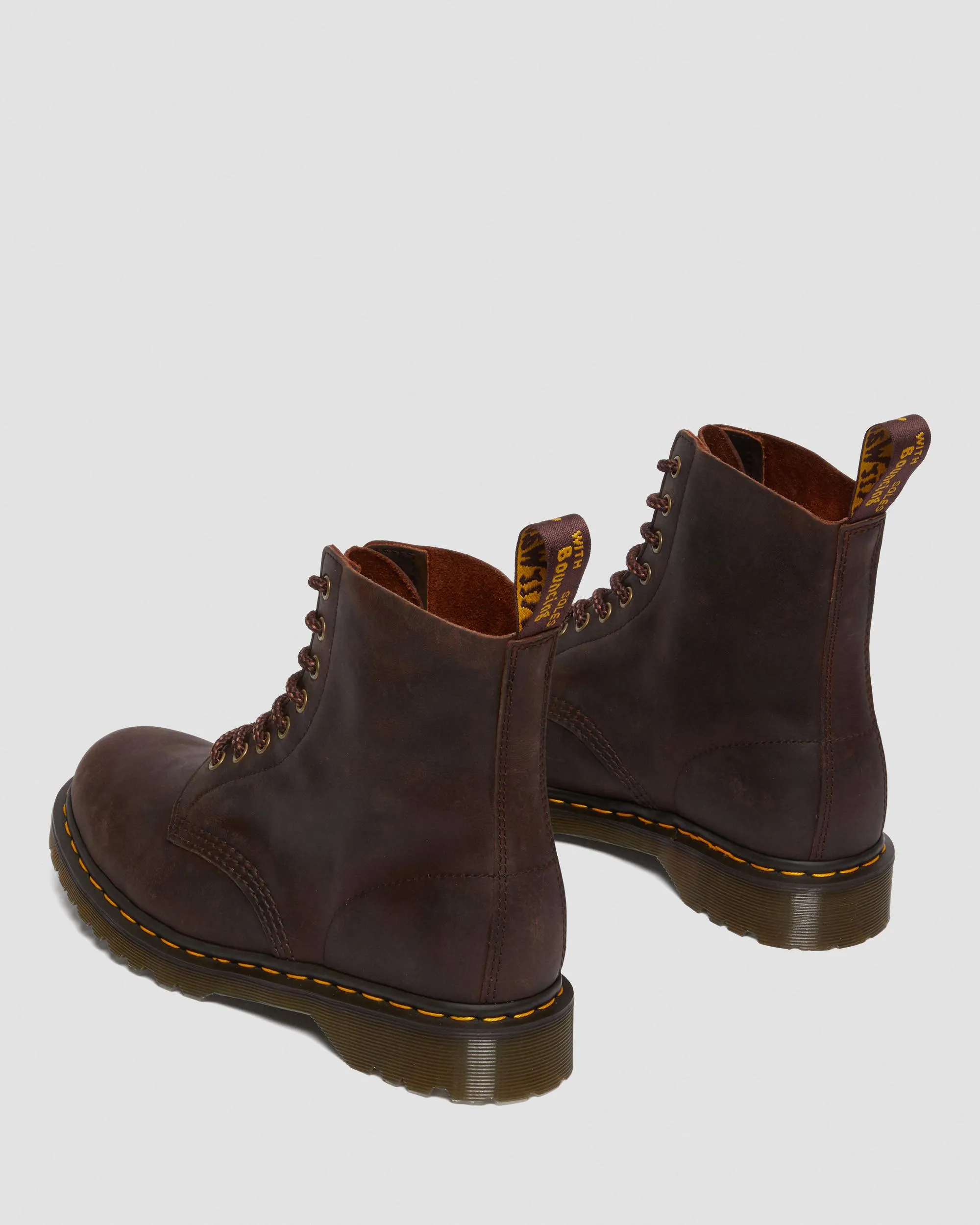 Dr. 1460 Pascal waxed leather lace-up boots. Martens