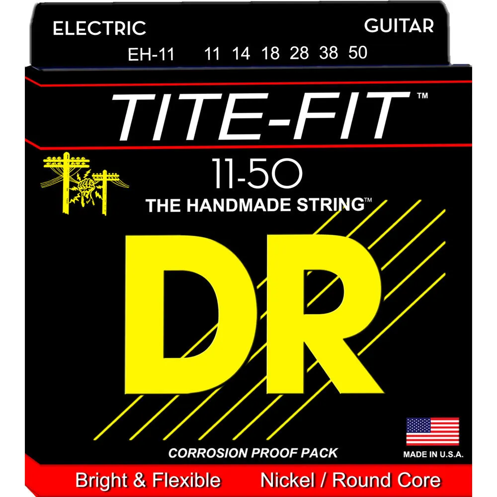 DR Handmade Strings EH-11 Tite-fit Electric Guitar Strings - Heavy (11-50)