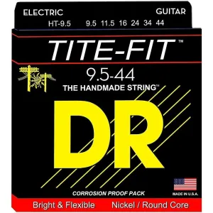 DR Handmade Strings HT-9.5 Tite-fit Electric Guitar Strings - Half-Tite (9.5-44)