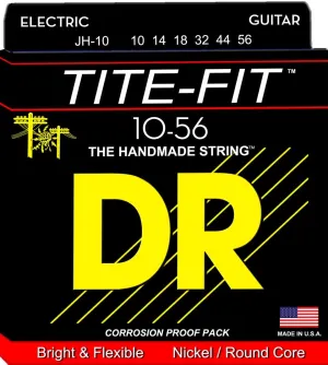 DR Handmade Strings  JH-10 Tite-fit Electric Guitar Strings - Jeff Healey (10-56)