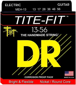 DR Handmade Strings MEH-13 Tite-fit Electric Guitar Strings - Mega Heavy (13-56)