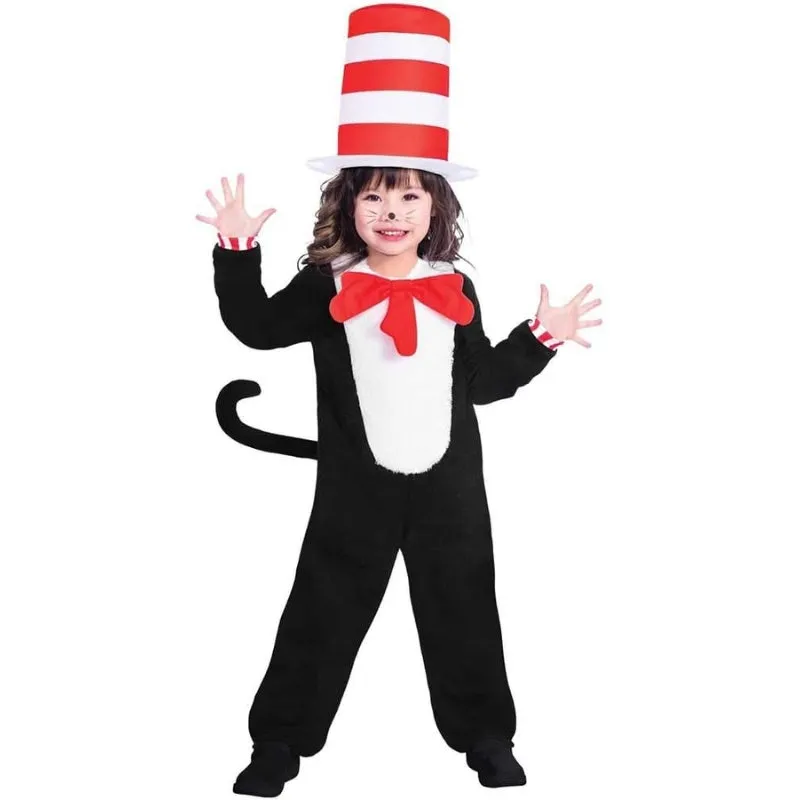 Dr Seuss The Cat in the Hat Jumpsuit Costume