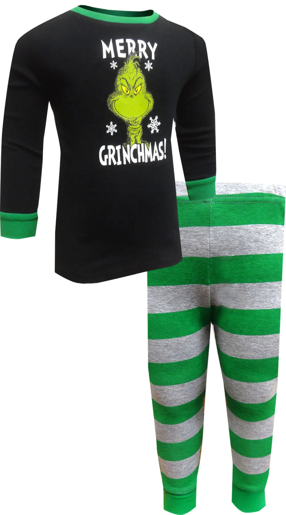 Dr. Seuss The Grinch Merry Grinchmas Toddler Cotton Pajamas