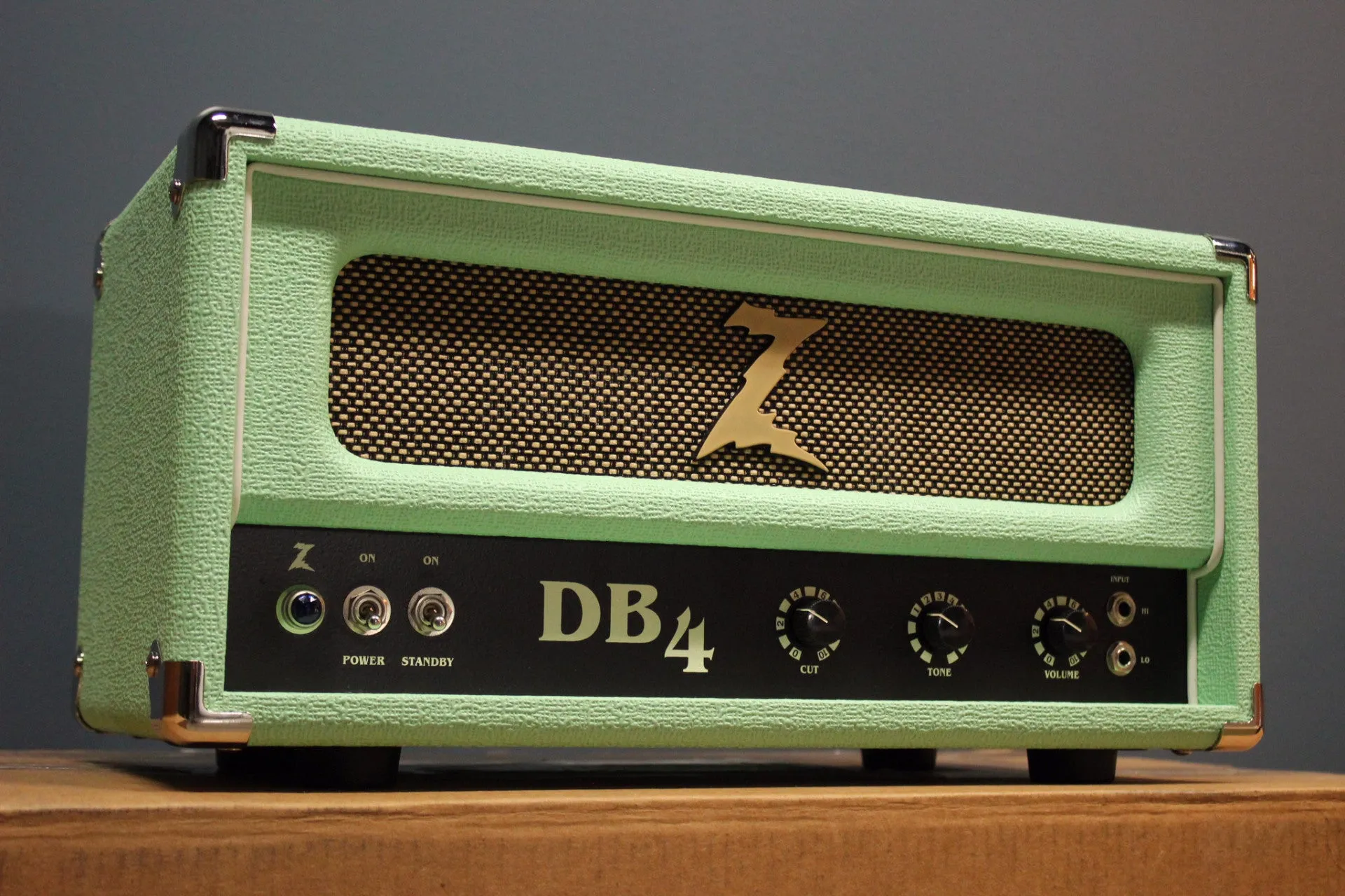 Dr. Z DB4 Head - Surf Green - Tan Grill