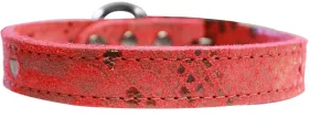 Dragon Skin Genuine Leather Dog Collar Red Size 24