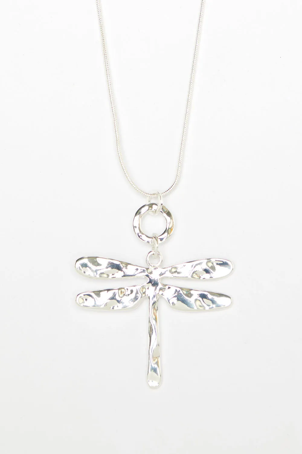 Dragonfly Necklace - Silver